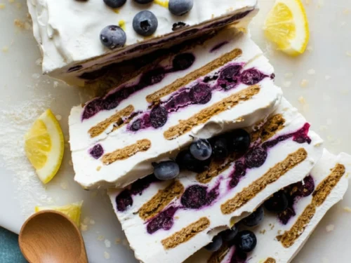 Blueberry Lemon Icebox Cake