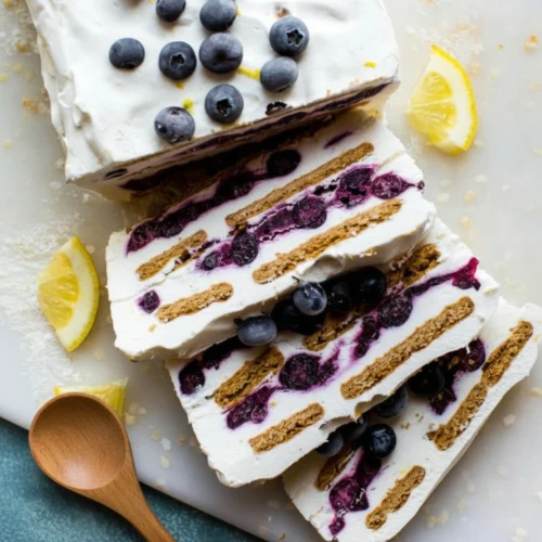 Blueberry Lemon Icebox Cake