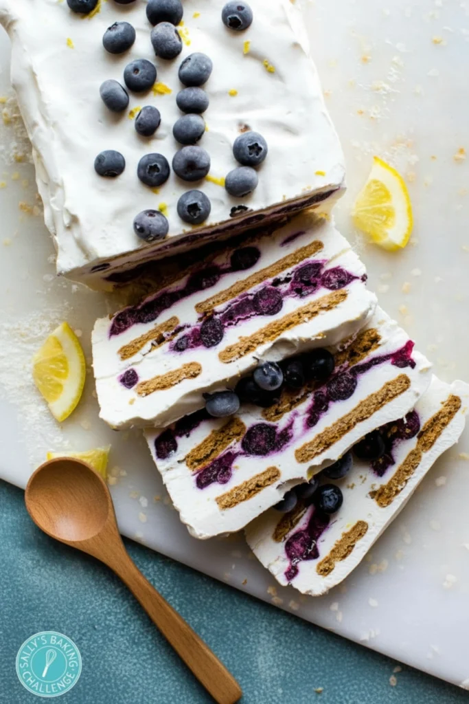 Blueberry Lemon Icebox Cake