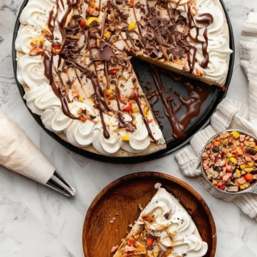 No-Bake Peanut Butter Ice Cream Pie